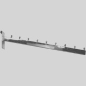Кронштейн хромированный для решетки (сетки) L380 мм - 8602