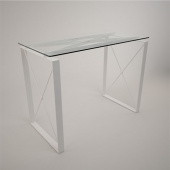 Демонстрационный стол, прозрачное стекло, L1200 мм - OMT.016A.GL