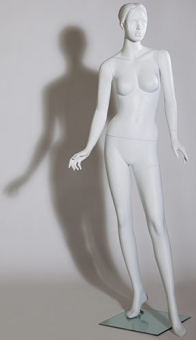 CFWW 106 \ Манекен женский скульптурный белый, H1780 мм - RVL.050.WH