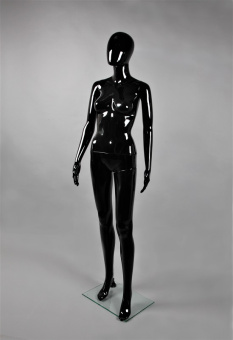 Манекен женский, ростовой, черный глянец, H1760 мм - FAM-05/A-1(черн гл)