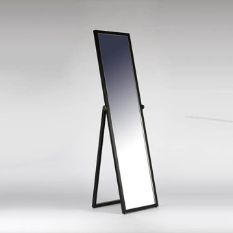 Зеркало напольное для примерки в полный рост, H1480 мм - У-150-40(черн)