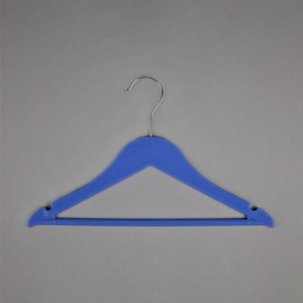 Вешалка-плечики пластиковая детская, L340 мм - В-219(син)