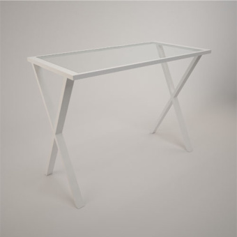 Демонстрационный стол, прозрачное стекло, L1200 мм - OMT.013A.GL